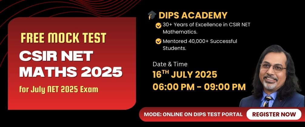 Free Mock Test for CSIR NET Mathematics 2025 | Practice Online & Boost Your Score