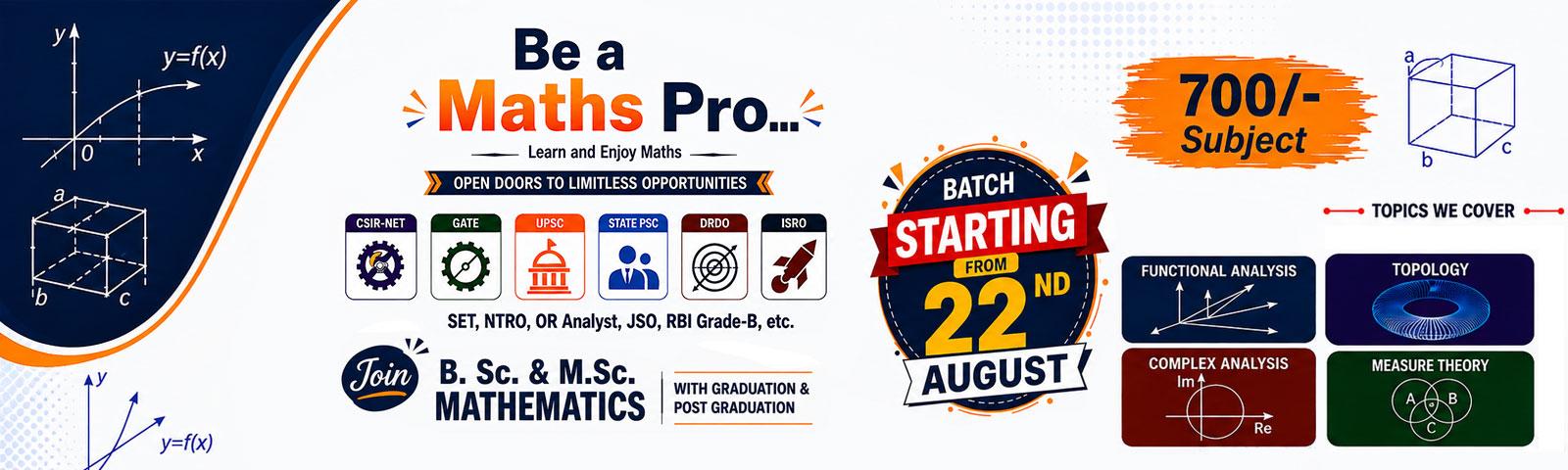 B.Sc. / M.Sc. Mathematics